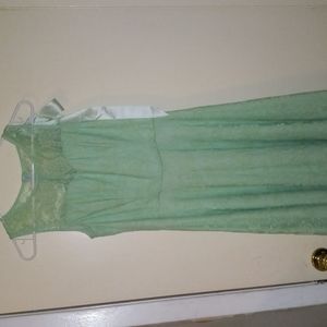 Size medium Sherbert green dinner or any occasion dress